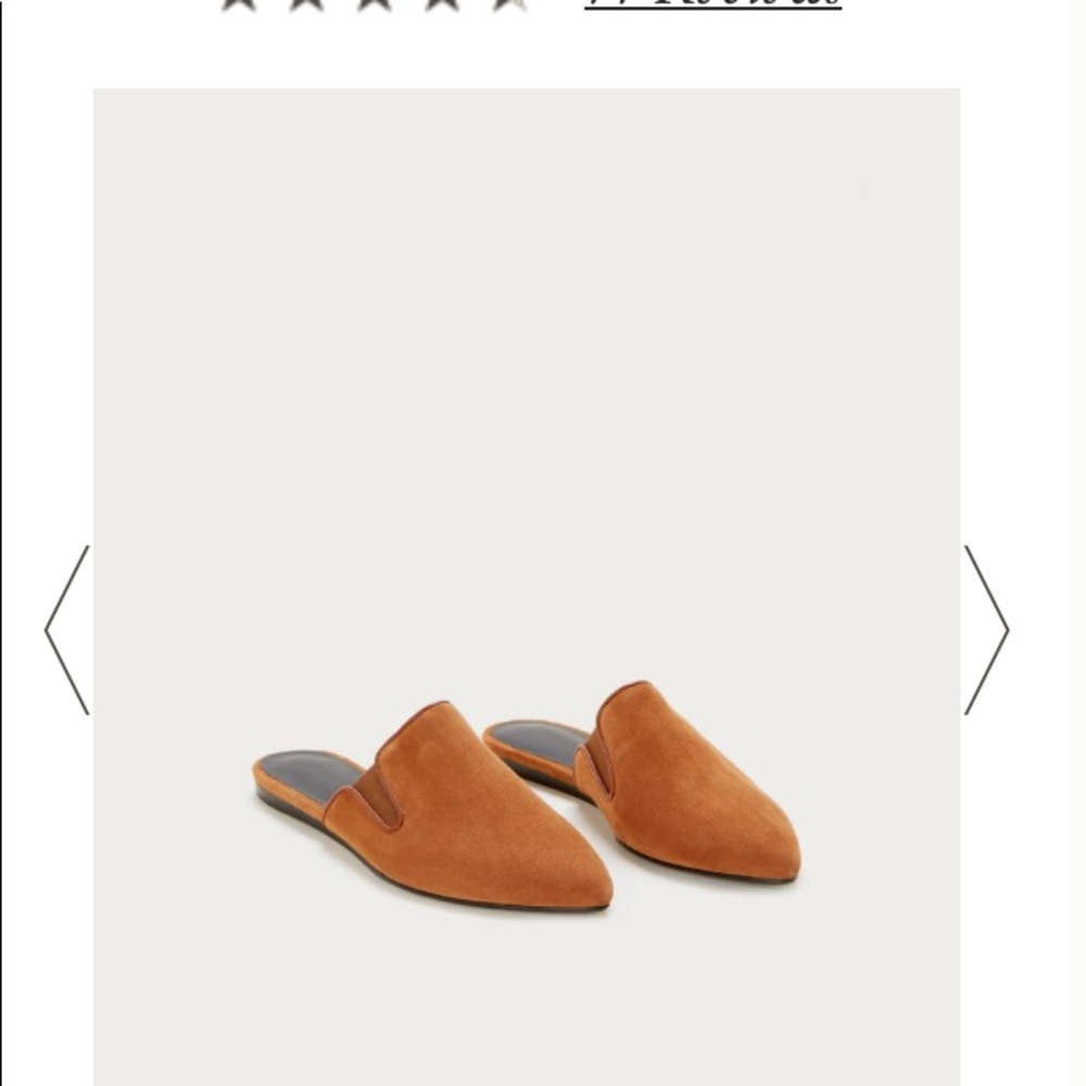 Jenni Kayne saddle color suede flat mules